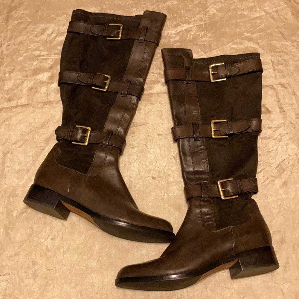 Cole Haan Nike Air Avalon Tall Buckled Boots